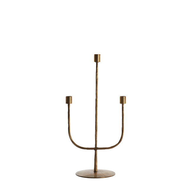 Light en Living Kandelaar NICOLE 3-lichts 22,5x15x45,5 cm - Antiek Brons