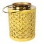 Countryfield Windlicht Amira geel S - Stijlvol goudkleurig windlicht