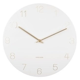 Karlsson Wandklok Charm Engraved Numbers wit Ø 35 cm