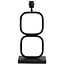 Light en Living Light & Living Lampvoet LUTIKA - Mat Zwart - 23x11,5x46 cm