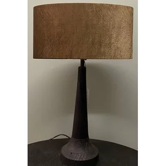 Light en Living Kap ovaal recht smal 38-17,5-19 cm  LUBIS bruin