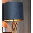 Light en Living Kap cilinder VELOURS dusty blue - Diverse afmetingen