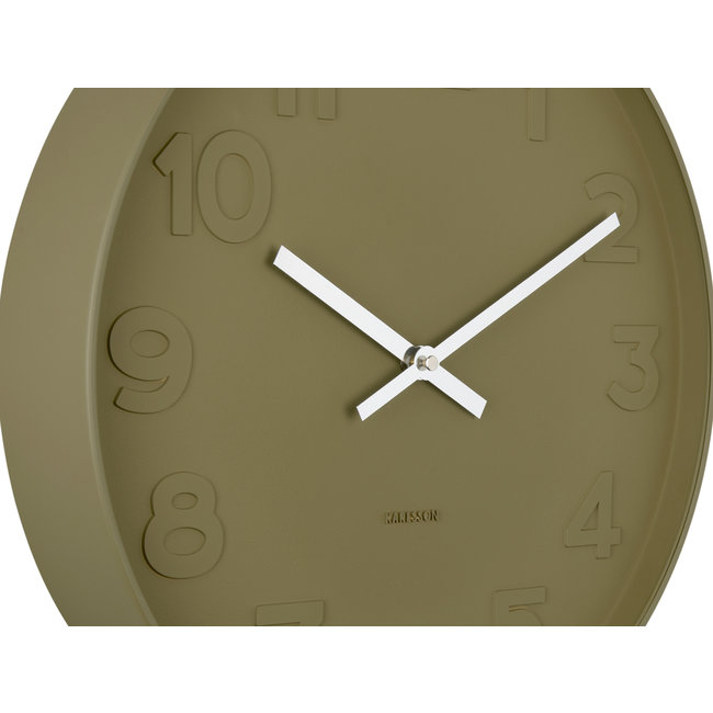 Karlsson Klok Mr. Green Numbers groen Ø 37.5 cm