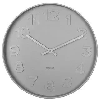 Karlsson Klok Mr. Grey Numbers grijs Ø 37.5 cm