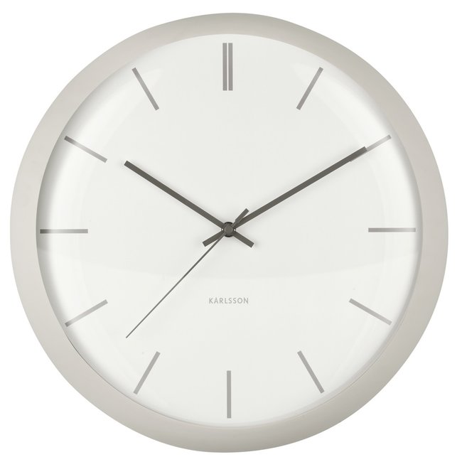 Karlsson Karlsson Klok Nirvana Globe Warmgrijs Ø 40 cm - Industriële Wandklok