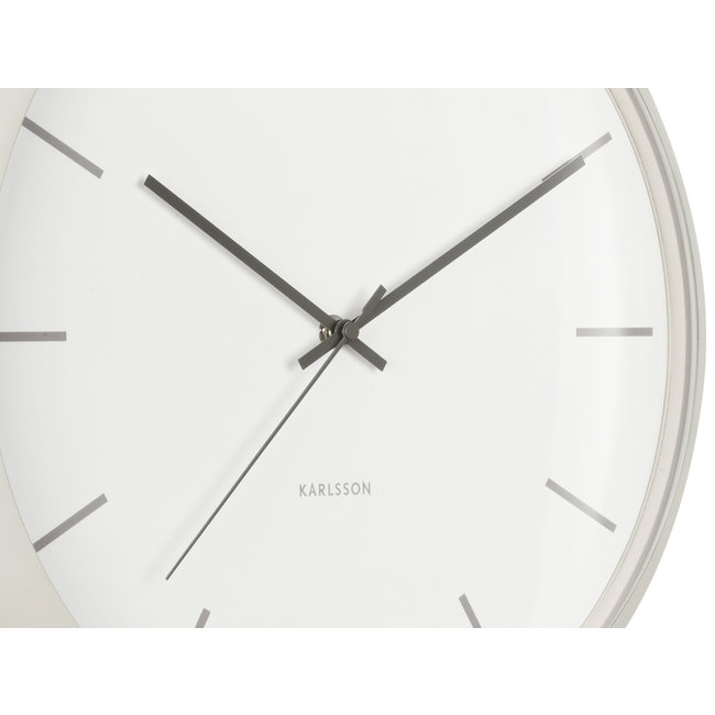 Karlsson Karlsson Klok Nirvana Globe Warmgrijs Ø 40 cm - Industriële Wandklok