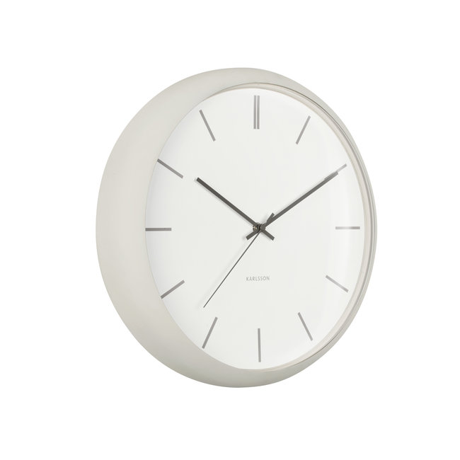 Karlsson Karlsson Klok Nirvana Globe Warmgrijs Ø 40 cm - Industriële Wandklok