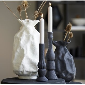 Light en Living Vaas Ø21x31 cm HOLBOX mat zwart