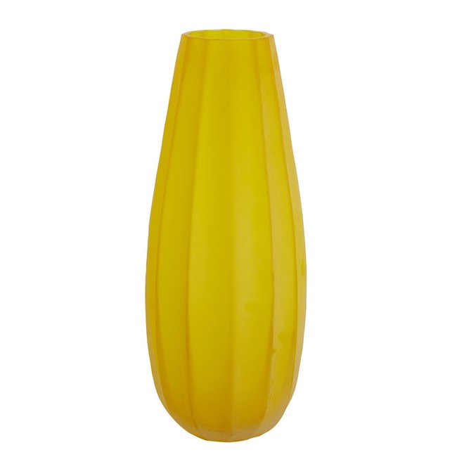Light en Living Vaas Ø17,5x44,5 cm BRADLEY glas geel