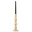 Present Time Kandelaar Sparkle Tall zandbruin - Glazen kandelaar voor sfeervol interieur