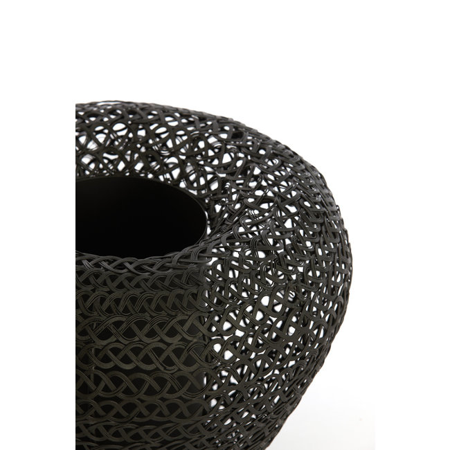 Light en Living Vaas deco Ø42x33 cm FINOU mat zwart