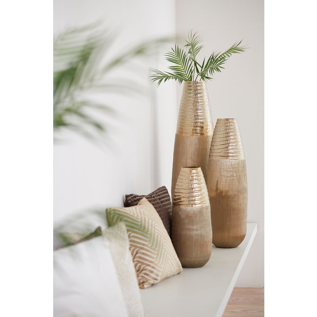 Light en Living Vaas deco Ø20x51 cm MAZAN goud
