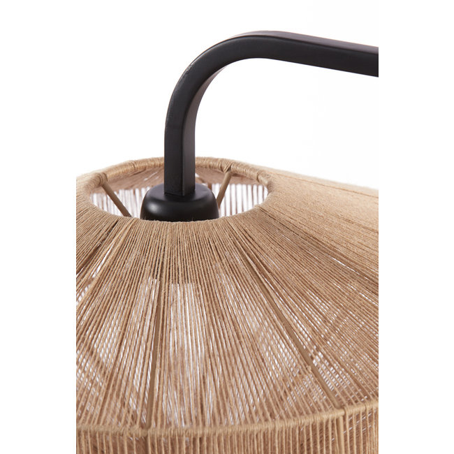 Light en Living Vloerlamp Ø43x164 cm LYRA naturel+mat  zwart