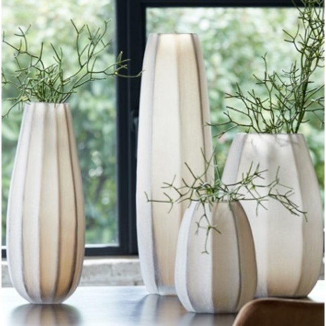 Light en Living Vaas Ø17,5x44,5 cm BRADLEY glas licht bruin