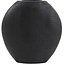 Light en Living Vaas deco 39x11x40 cm SKELD mat zwart van Light & Living
