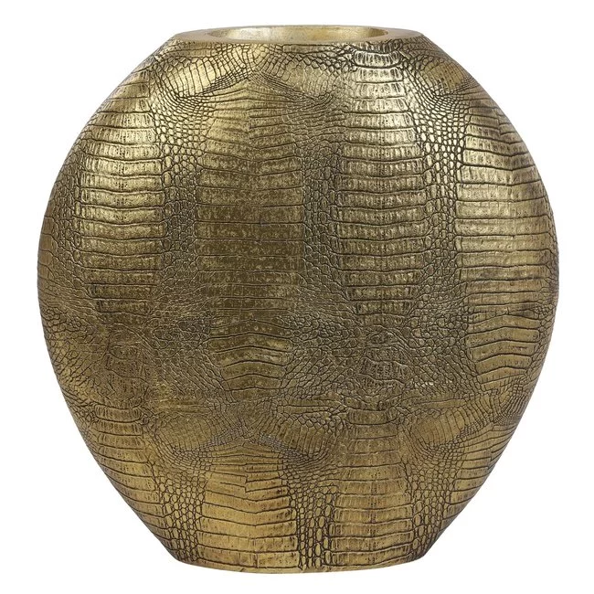Light en Living Vaas deco 39x11x40 cm SKELD antiek  brons
