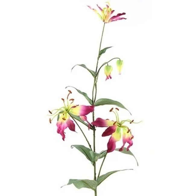 Countryfield Kunsttak Gloriosa Aubergine - Sfeervolle Zijden Bloem