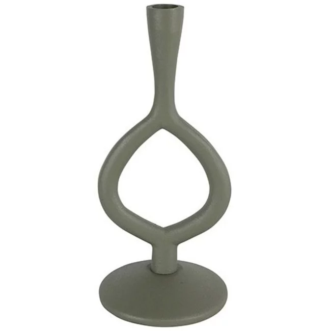 Countryfield Kandelaar Levie legergroen L 27 cm hoog