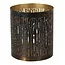 Countryfield Theelicht Cato verbrand goud M 15 cm hoog