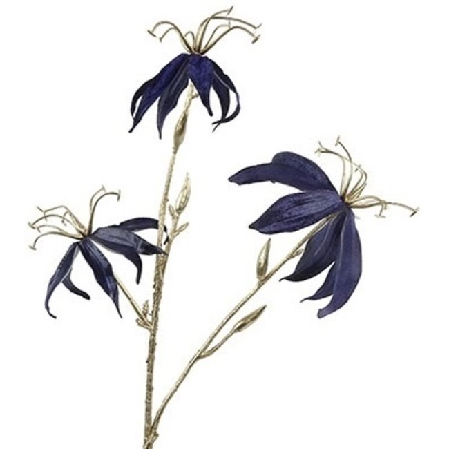 Countryfield Countryfield Kunsttak Gloriosa donkerblauw - Decoratieve bloementak