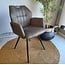 WoonMax Eettafelstoel Puck Zorro - Cognac, Antraciet, Groen, Clay, Zand of Taupe