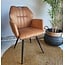 WoonMax Eettafelstoel Puck Zorro - Cognac, Antraciet, Groen, Clay, Zand of Taupe