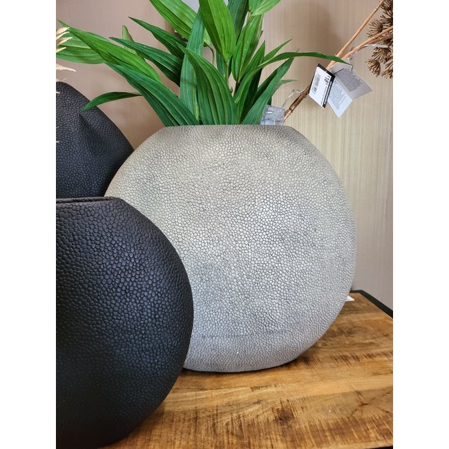 Light en Living Vaas deco RAYSKIN mat zwart - 49,5x20x45 cm