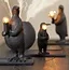 Light en Living Tafellamp E14 Pinguïn Mat Zwart
