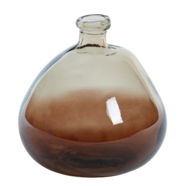 Light en Living Vaas Selores glas - Groen, bruin of bruin - zand