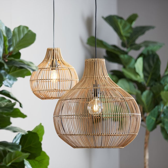 Light en Living Hanglamp PACINO Rotan Donkerbruin Ø30x31,5 cm van Light & Living