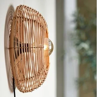 Light en Living Wandlamp Ø40x15 cm MILAN rotan  naturel