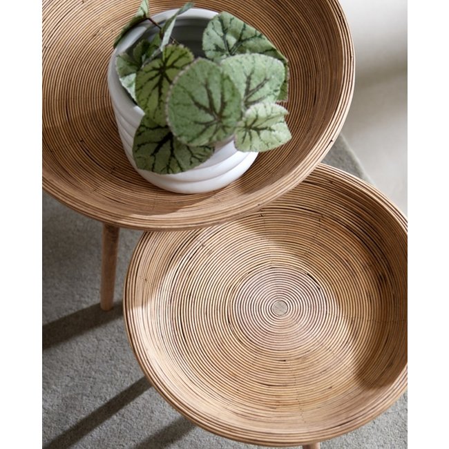 Light en Living Bijzettafel Set van 2 COLON naturel - Light en Living