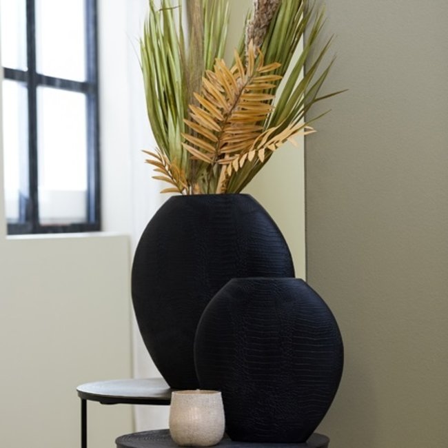 Light en Living Vaas deco SKELD mat zwart - 50 x 15 x 50 cm