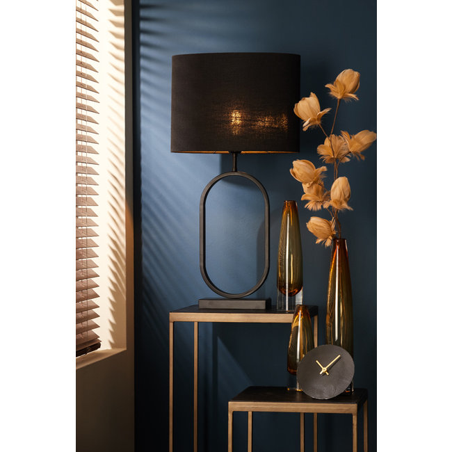 Light en Living Light & Living Lampvoet JAMIRI - 21x10x45 cm - Mat Zwart