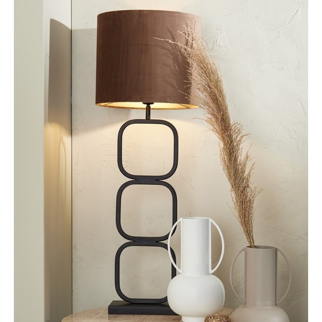 Light en Living Lampvoet 23x11,5x69 cm LUTIKA mat zwart van Light & Living