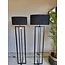 Light en Living Vloerlamp MACE Mat Zwart 30x30x140 cm van Light & Living
