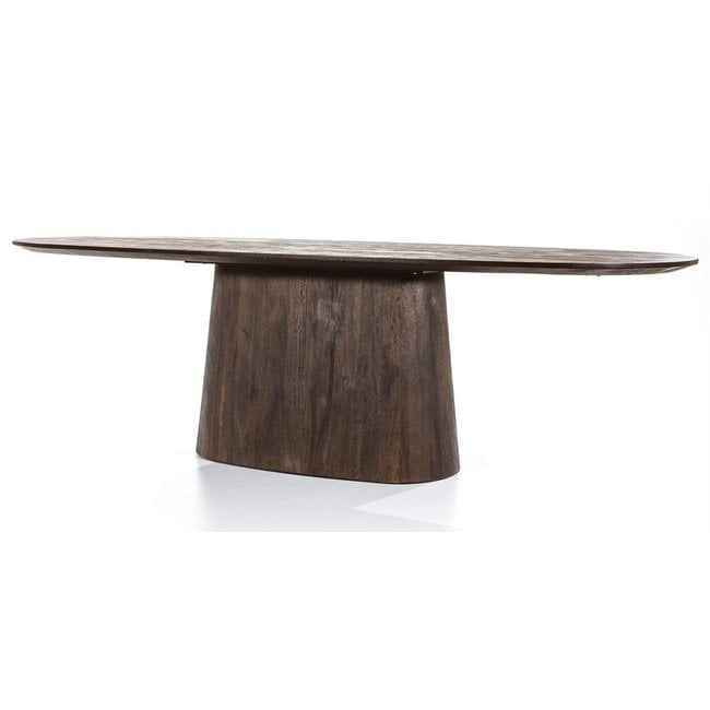 Eleonora Eettafel Aron ovaal 250x110 - bruin