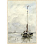 Wandkraft Wandkraft Art Facsimile 007: Visserspink aan het strand van Jacob Maris