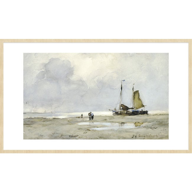 Wandkraft Art Facsimile 008 - Klassiek Landschap van Jan Hendrik Weissenbruch