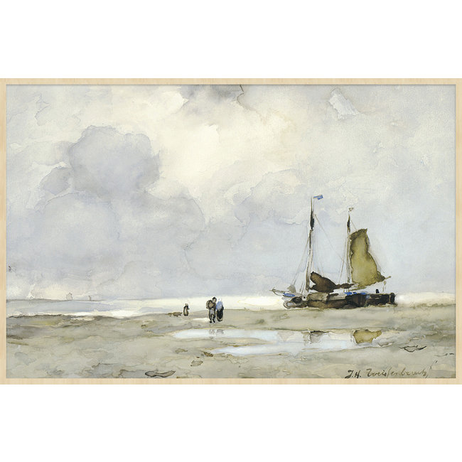 Wandkraft Art Facsimile 008 - Klassiek Landschap van Jan Hendrik Weissenbruch