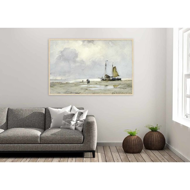 Wandkraft Art Facsimile 008 - Klassiek Landschap van Jan Hendrik Weissenbruch