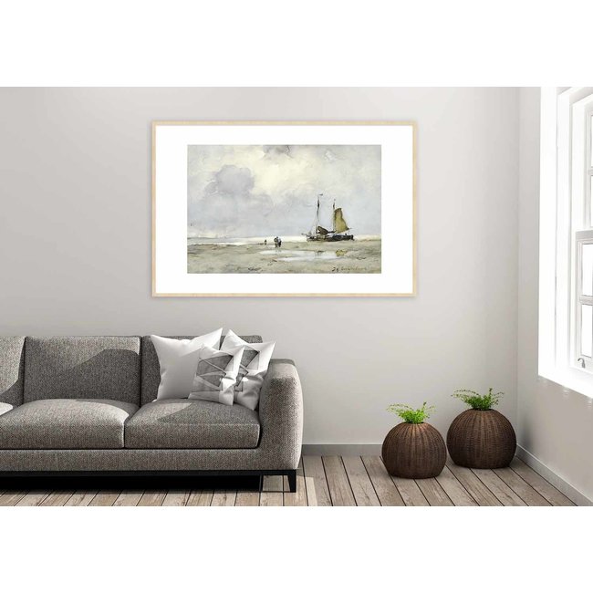 Wandkraft Art Facsimile 008 - Klassiek Landschap van Jan Hendrik Weissenbruch