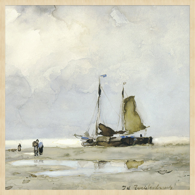 Wandkraft Art Facsimile 008 - Klassiek Landschap van Jan Hendrik Weissenbruch