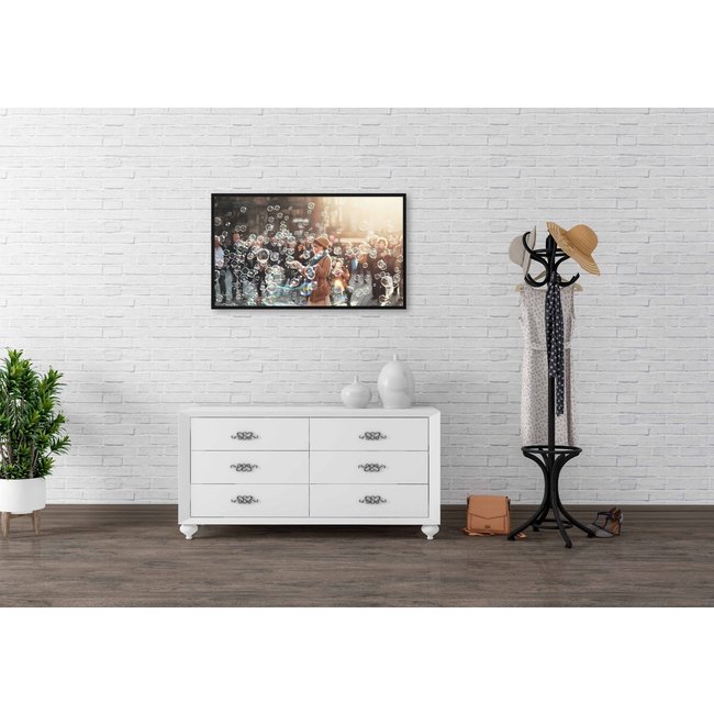 Wandkraft Wandkraft City Life 014 - Kunst op Forex met Zwarte Lijst