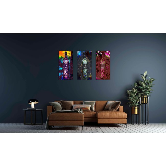 Wandkraft Fashionista 016 - set van 3 kunstwerken