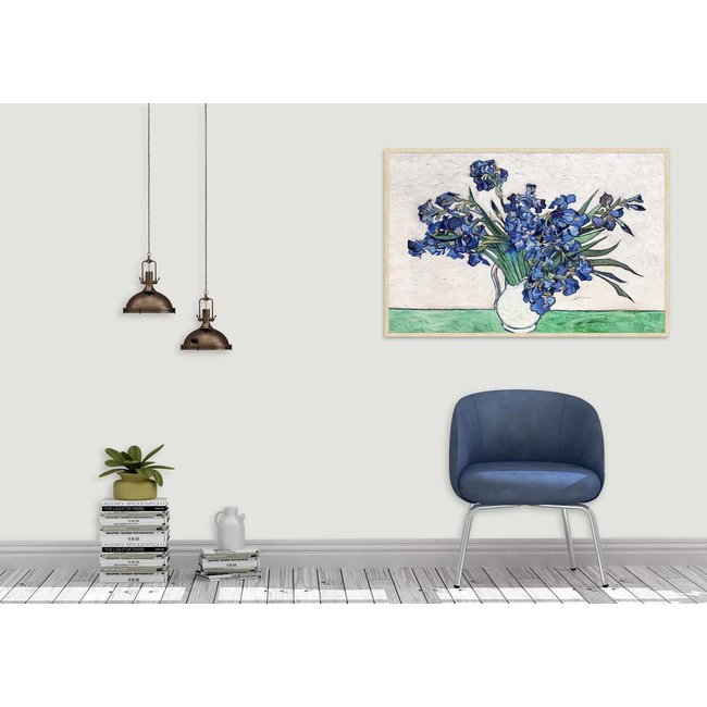 Wandkraft Irises door Vincent van Gogh - Wandkraft Wanddecoratie
