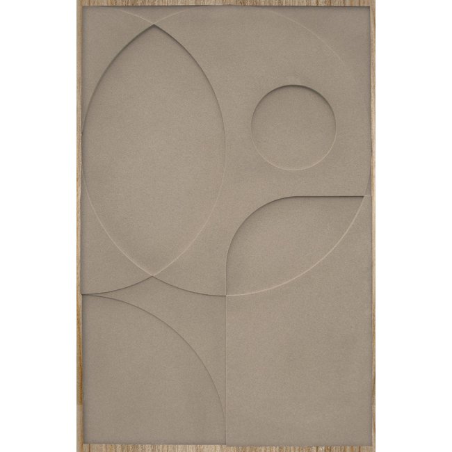 Wandkraft Wandkraft Relief Schilderij Less Is More II in Zand