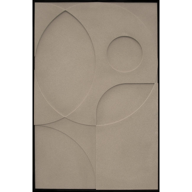 Wandkraft Wandkraft Relief Schilderij Less Is More II in Zand