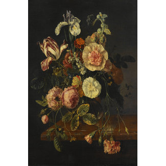 Wandkraft Still Life with Flowers by Jacob van Walscapelle