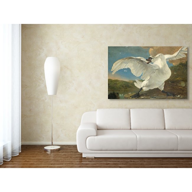 Wandkraft The Threatened Swan by Jan Asselijn
